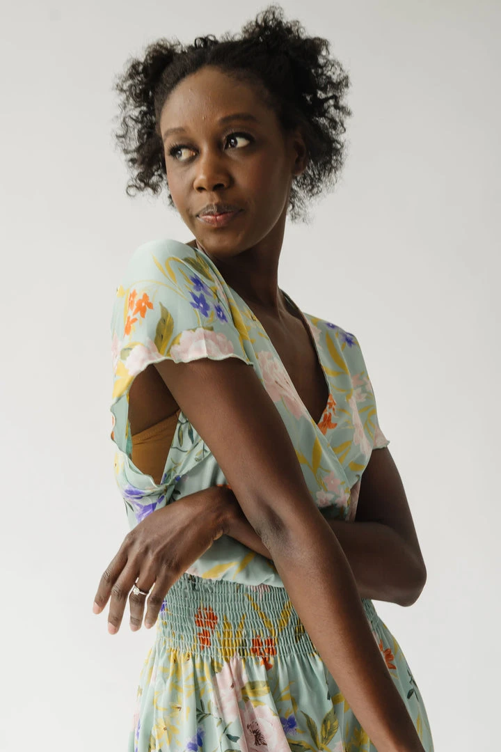 Piper & Scoot The Markell Smocked Dress In Mint