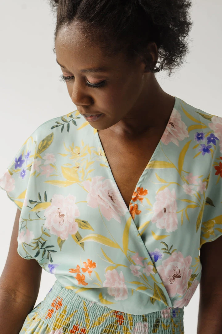 Piper & Scoot The Markell Smocked Dress In Mint