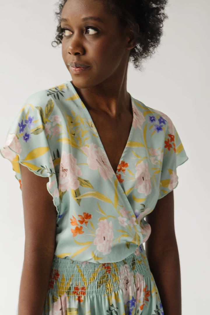 Piper & Scoot The Markell Smocked Dress In Mint