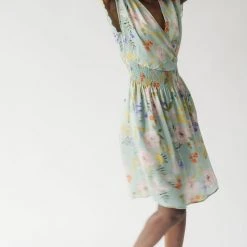 Piper & Scoot The Markell Smocked Dress In Mint