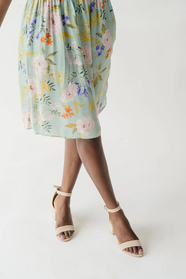 Piper & Scoot The Markell Smocked Dress In Mint