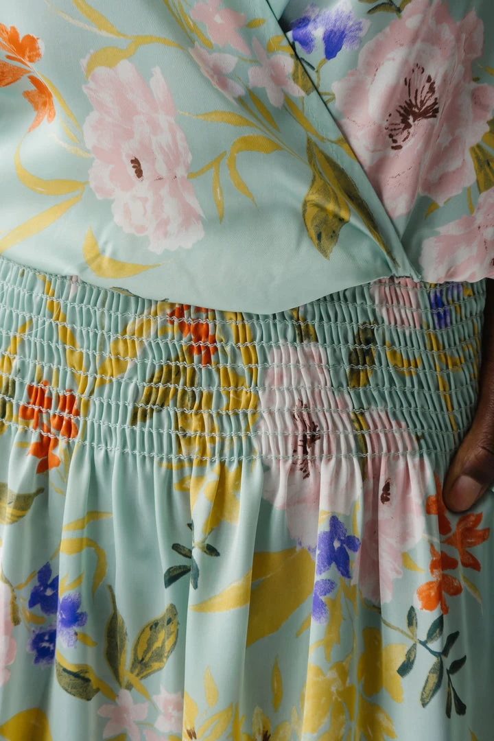 Piper & Scoot The Markell Smocked Dress In Mint