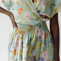 Piper & Scoot The Markell Smocked Dress In Mint