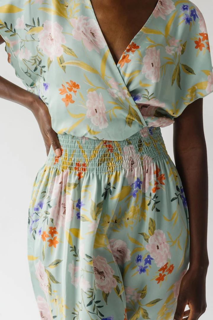 Piper & Scoot The Markell Smocked Dress In Mint