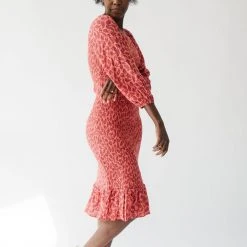 Dresses Piper & Scoot: The Arvy Smocked Midi Dress In Pink