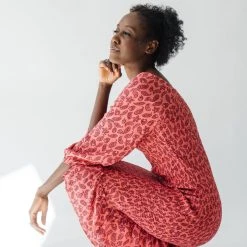 Dresses Piper & Scoot: The Arvy Smocked Midi Dress In Pink