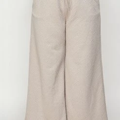 Piper & Scoot The Ronnie Textured Wide Leg Pant In Warm Grey