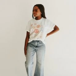 Piper & Scoot: The Pride Graphic Tee In White Tops