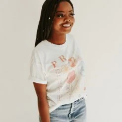 Piper & Scoot: The Pride Graphic Tee In White Tops