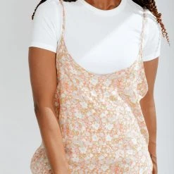 Piper & Scoot The Stan V-Neck Jumpsuit In Pink Floral