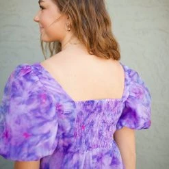 Piper & Scoot Dresses The Nina Detail Dress In Indigo Multi