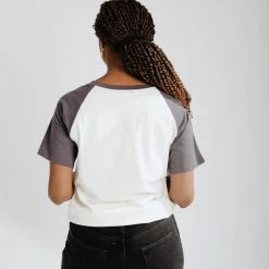 Piper & Scoot Tops The Trixie Abstract Tee In Charcoal