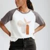 Piper & Scoot Tops The Trixie Abstract Tee In Charcoal
