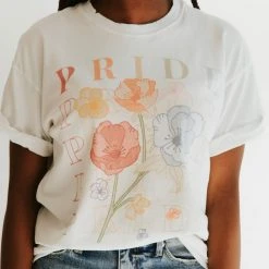 Piper & Scoot: The Pride Graphic Tee In White Tops