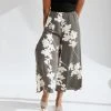 Piper & Scoot The Amberli Printed Wide Leg Pants In Black + White