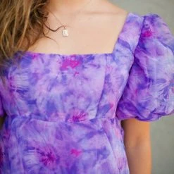 Piper & Scoot Dresses The Nina Detail Dress In Indigo Multi