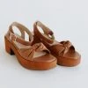 Piper & Scoot Shoes Seychelles: Slow Motion Platform Sandal In Tan Leather