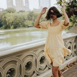 Dresses Piper & Scoot: The Lemonade Babydoll Dress In Yellow