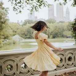 Dresses Piper & Scoot: The Lemonade Babydoll Dress In Yellow