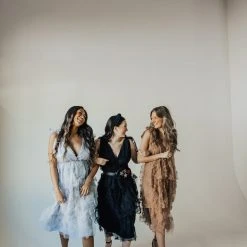 Piper & Scoot The Charlotte Chiffon Tank Midi Dress In Mocha