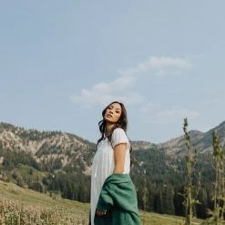 Piper & Scoot The Roberson Tie Detail Dress In White Dresses