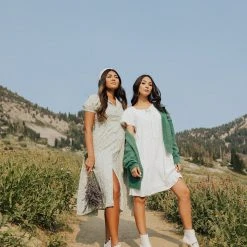 Piper & Scoot The Roberson Tie Detail Dress In White Dresses