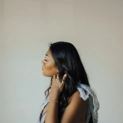 Piper & Scoot Dresses The Charlotte Chiffon Tank Midi Dress In Dusty Blue