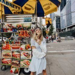 Piper & Scoot: The Theler Gingham Babydoll Dress In Blue