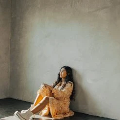 Piper & Scoot The Eloise Tassel Maxi Dress In Orange Dresses