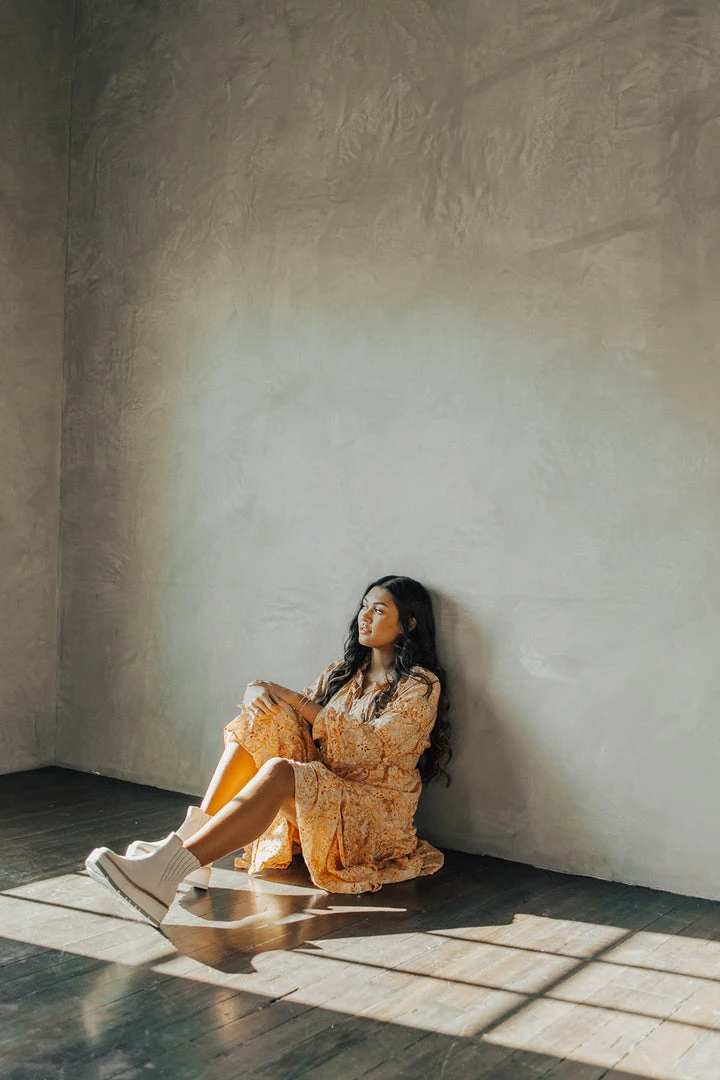 Piper & Scoot The Eloise Tassel Maxi Dress In Orange Dresses