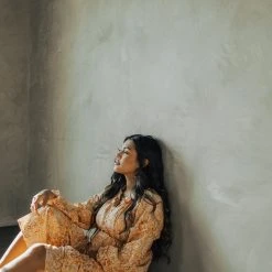 Piper & Scoot The Eloise Tassel Maxi Dress In Orange Dresses