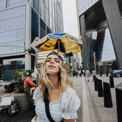 Piper & Scoot: The Theler Gingham Babydoll Dress In Blue