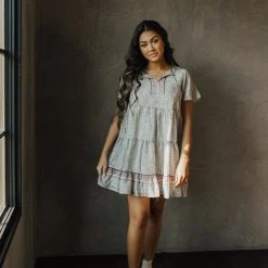 Piper & Scoot The Musgraves Paisley Dress In Sage