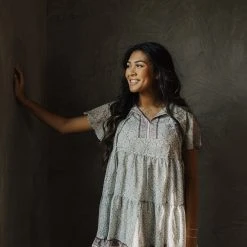 Piper & Scoot The Musgraves Paisley Dress In Sage