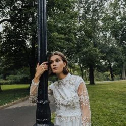 Piper & Scoot The Belnap Lace Detail Dress In White