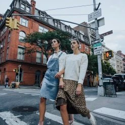 Piper & Scoot Dresses The Higgins Jumper Dress In Denim