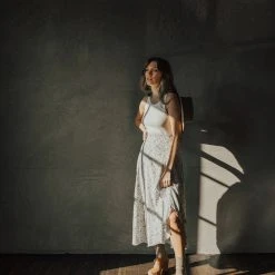 Piper & Scoot Bottoms + Jumpsuits The Waung Floral Ruffle Skirt In White