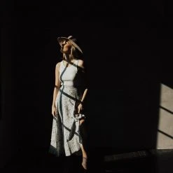 Piper & Scoot Bottoms + Jumpsuits The Waung Floral Ruffle Skirt In White