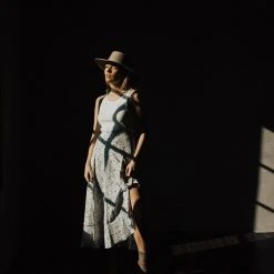 Piper & Scoot Bottoms + Jumpsuits The Waung Floral Ruffle Skirt In White