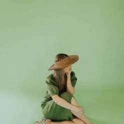 Tops Piper & Scoot: The Bonnie Ribbed Puff Sleeve Sweater In Green