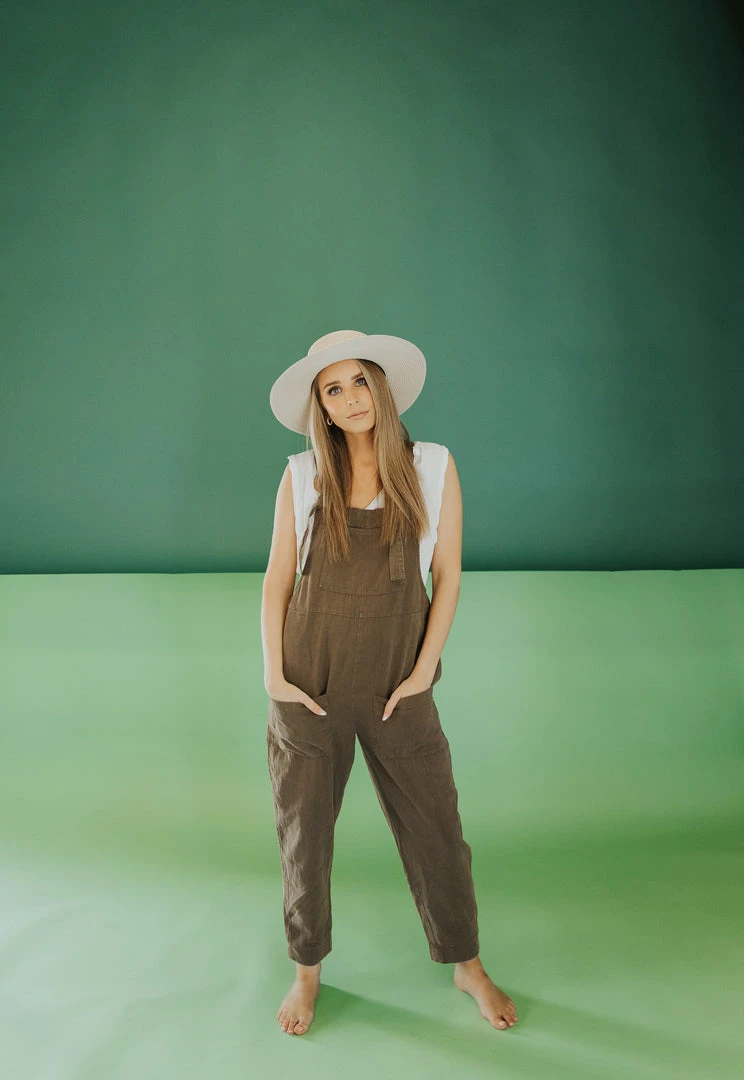 Piper & Scoot: The Truman Pocket Overalls In Olive