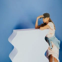 Piper & Scoot Dresses The Parsons Watercolor Dress In Peach